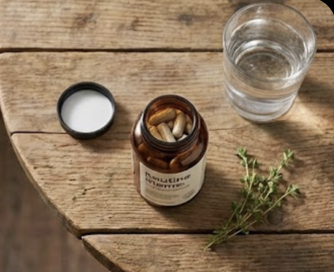 Osoba pije topli napitak u trenutku dobrobiti